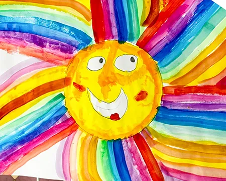 Schülerarbeit zum Thema Sonne