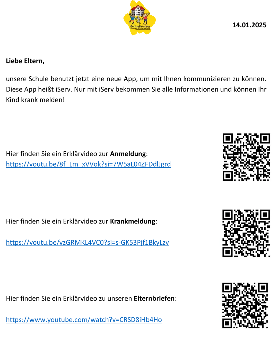 Elterninfo zu IServ; PDF-Datei (480 KB) öffnent in separatem Fenster