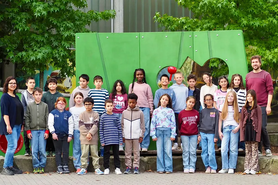 Klassenfoto der Klasse 4b